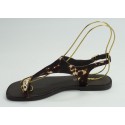 Sandalia mujer marca top 3 en color marron