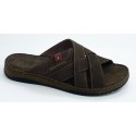 Sandalia hombre marca walk & fly en color marron
