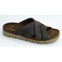 Sandalia hombre marca walk & fly en color marron