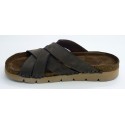 Sandalia hombre marca walk & fly en color marron