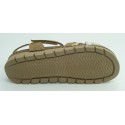 Sandalia mujer marca walk & fly en color beige