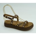 Sandalia mujer marca inuovo en color marron