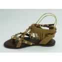 Sandalia mujer marca inuovo en color beige