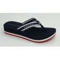 Sandalia mujer marca tommy hilfiger en color marino