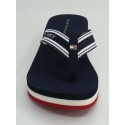 Sandalia mujer marca tommy hilfiger en color marino