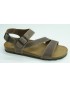 Sandalia hombre marca montiel inen color taupe