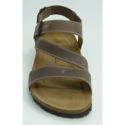 Sandalia hombre marca montiel inen color taupe