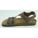 Sandalia hombre marca montiel inen color taupe