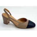 Zapato mujer marca montiel caen color beige