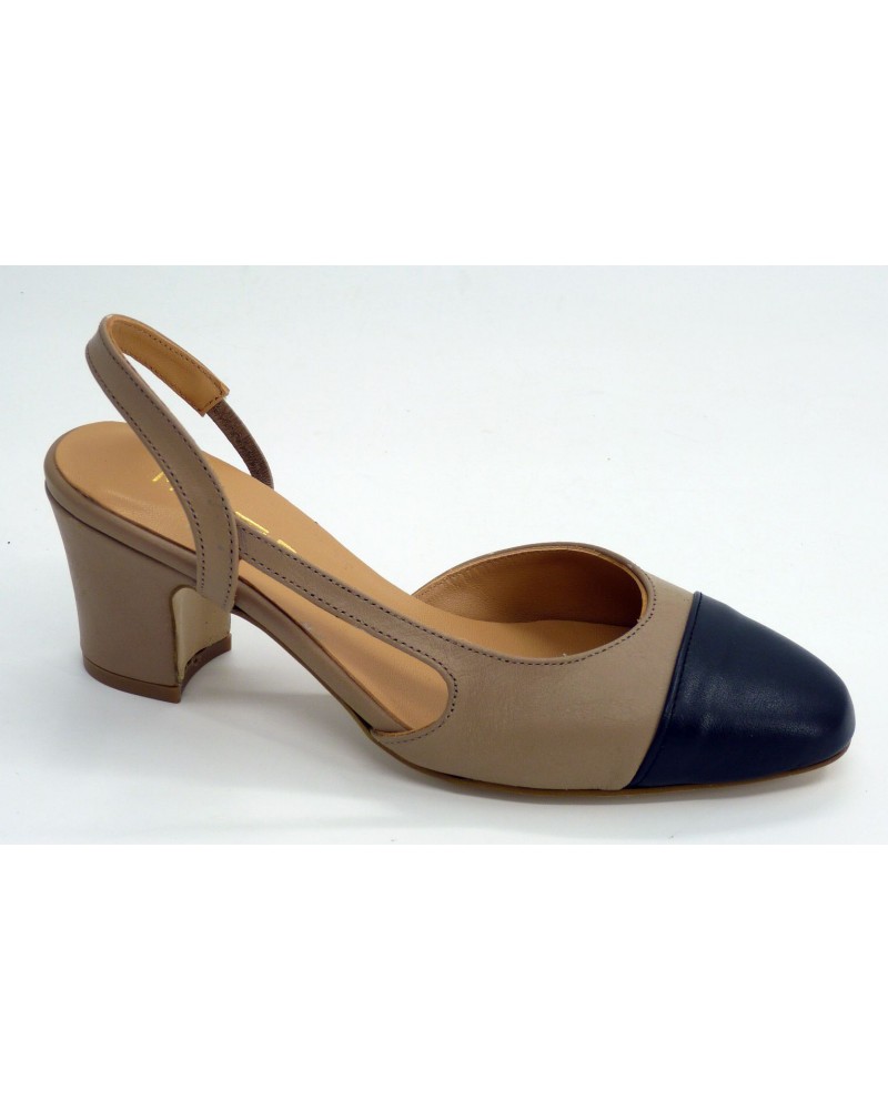 Zapato mujer marca montiel caen color beige