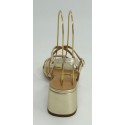 Sandalia mujer marca montiel caen color oro
