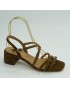Sandalia mujer marca montiel caen color marron