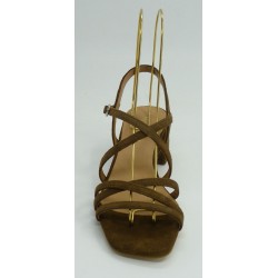 Sandalia mujer marca montiel caen color marron