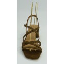 Sandalia mujer marca montiel caen color marron