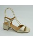 Sandalia mujer marca montiel caen color oro