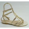 Sandalia mujer marca liu joen color oro