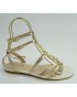 Sandalia mujer marca liu joen color oro