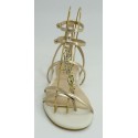Sandalia mujer marca liu joen color oro