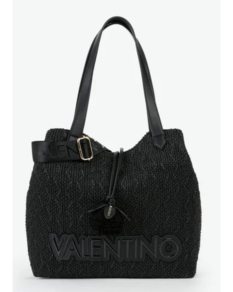Capazo mujer marca valentino en color negro 