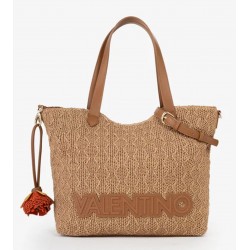 Capazo mujer marca valentino en color cuero 