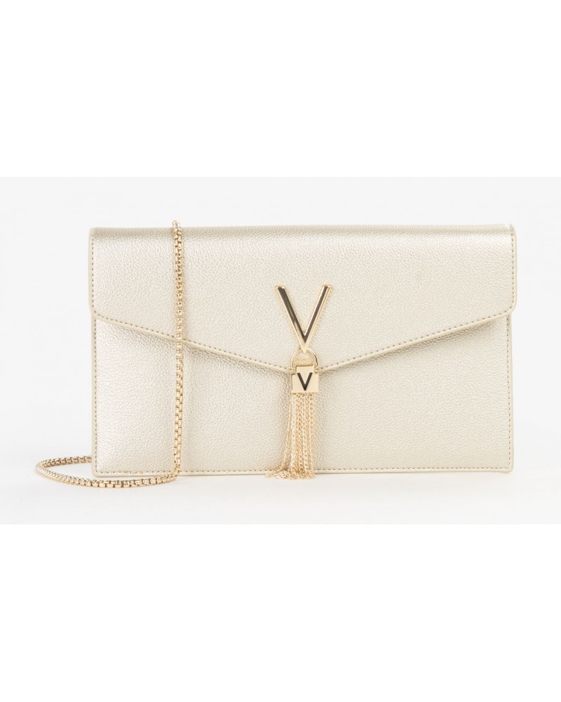 Cartera mujer marca valentino en color oro 