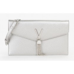 Cartera mujer marca valentino en color plata 