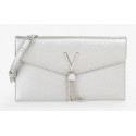 Cartera mujer marca valentino en color plata 
