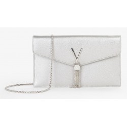 Cartera mujer marca valentino en color plata 