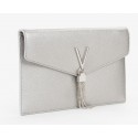 Cartera mujer marca valentino en color plata 