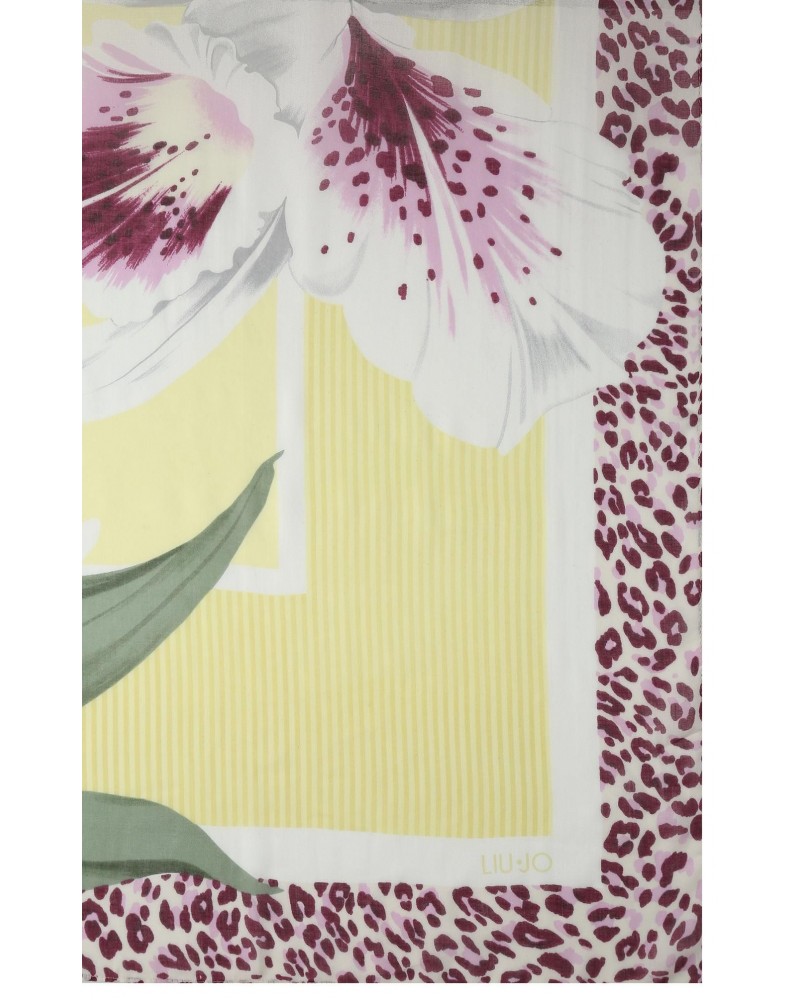 Pañuelo mujer marca liu jo accessories en color amarillo