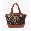 Bandolera mujer marca lola casademunt en color leopardo 