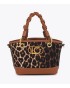 Bandolera mujer marca lola casademunt en color leopardo 