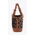 Bandolera mujer marca lola casademunt en color leopardo 