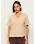 Camiseta mujer marca liu jo accessoriesen color beige