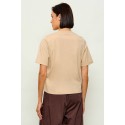 Camiseta mujer marca liu jo accessoriesen color beige