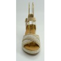 Sandalia mujer marca pitillosen color beige