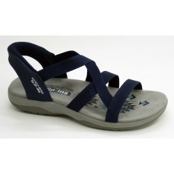 Sandalia mujer marca skechers en color marino