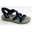 Sandalia mujer marca skechers en color marino