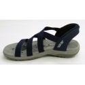 Sandalia mujer marca skechers en color marino