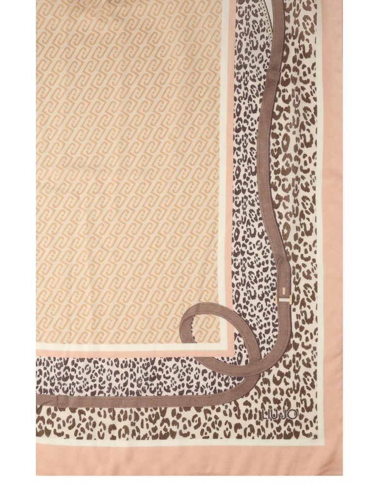Pañuelo mujer marca liu jo accessories en color beige