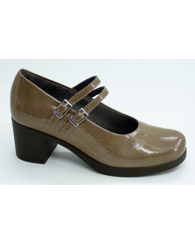 Zapato mujer marca pitillosen color taupe