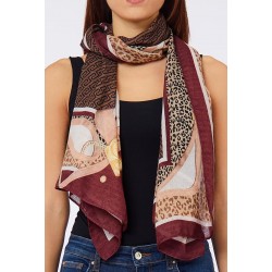 Pañuelo mujer marca liu jo accessories en color rojo