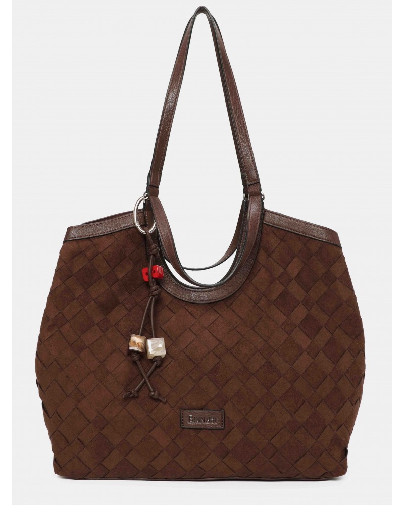 Shopping mujer marca binnari en color marron 