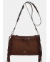 Bandolera mujer marca binnari en color marron 