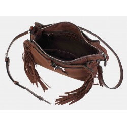 Bandolera mujer marca binnari en color marron 