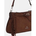 Bandolera mujer marca binnari en color marron 