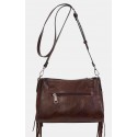Bandolera mujer marca binnari en color marron 