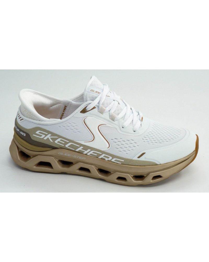 Deportivo mujer marca skechers en color blanco