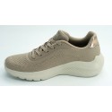 Deportivo mujer marca skechers en color taupe