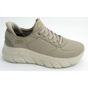 Deportivo mujer marca skechers en color taupe